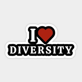 I Love Diversity Sticker